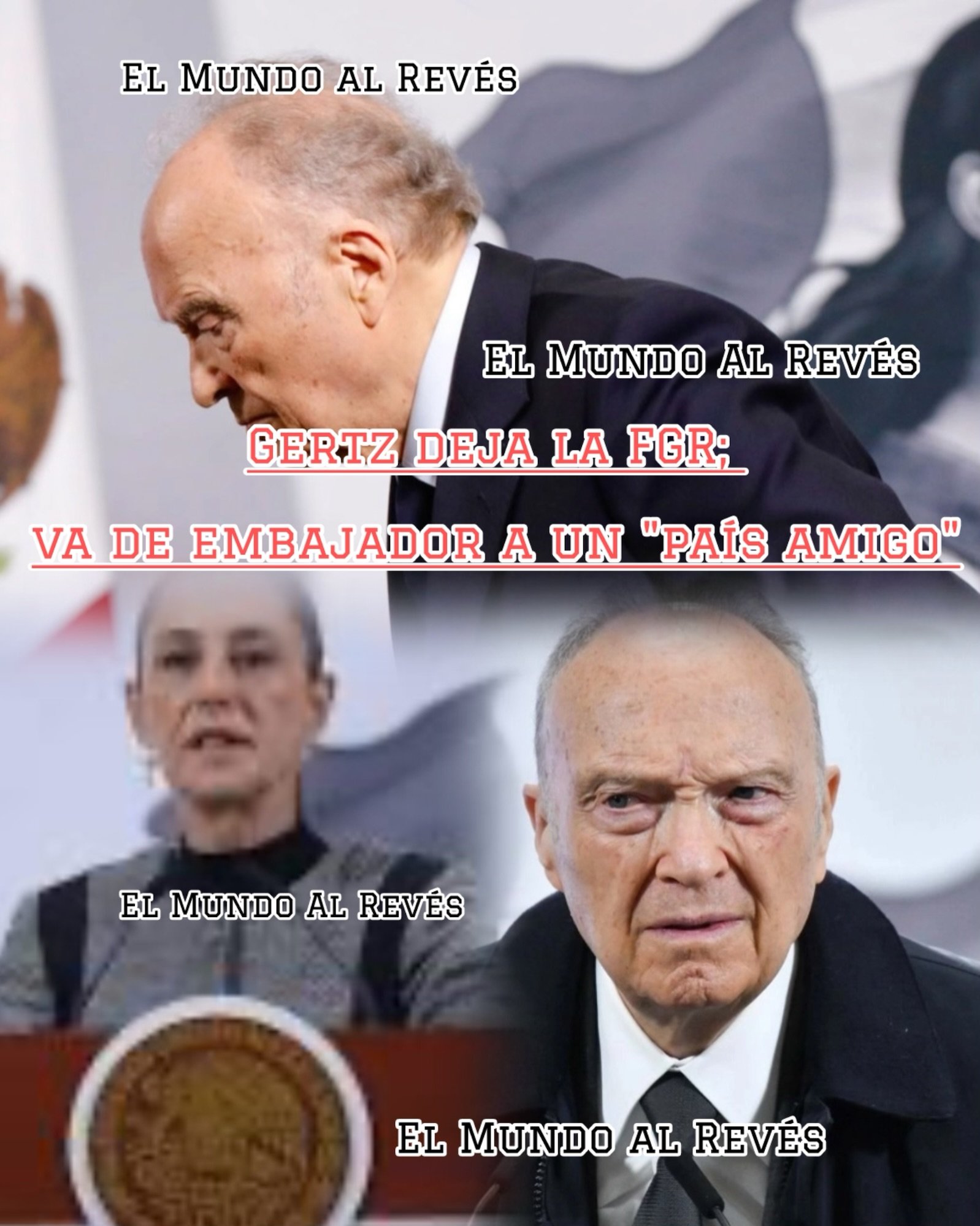 “Le ofrecí una embajada al fiscal y aceptó”, dijo la presidenta sobre la salida de Alejandro Gertz Manero de la FGR.