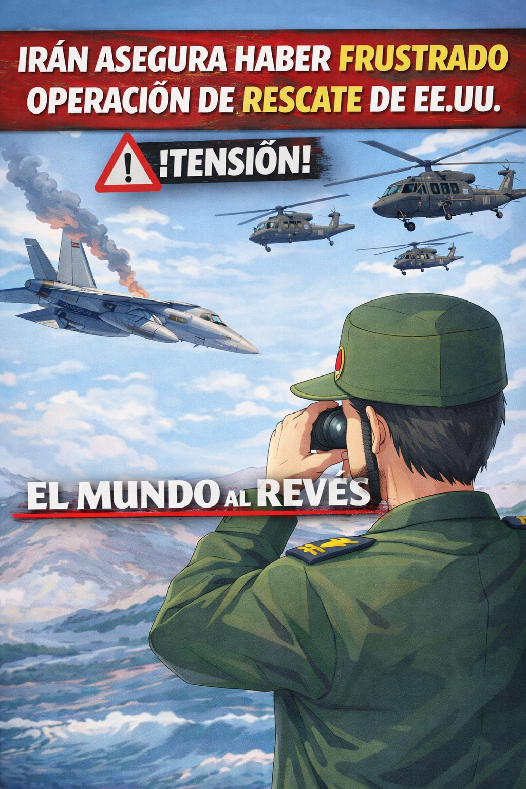 🌍⚠️ Tensión internacional: Irán asegura que frustró operación de rescate de EE.UU.