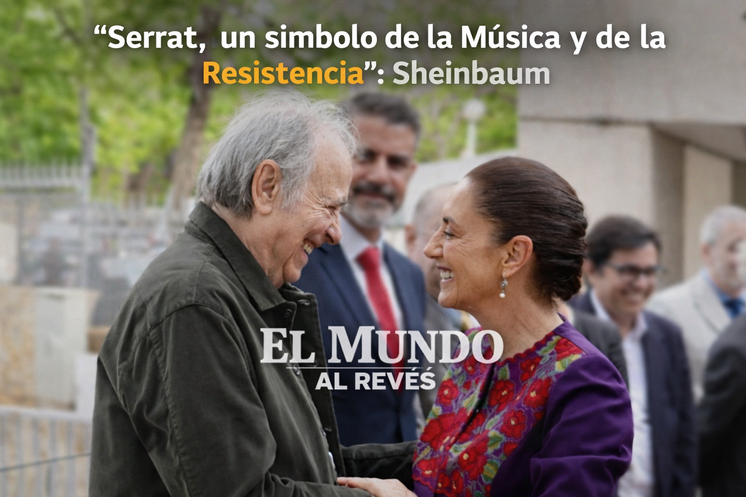 🇲🇽🎶 #PolíticaCultural | La presidenta Claudia Sheinbaum reconoció al cantautor español Joan Manuel Serrat como un símbolo cultural clave del mundo hispanohablante.