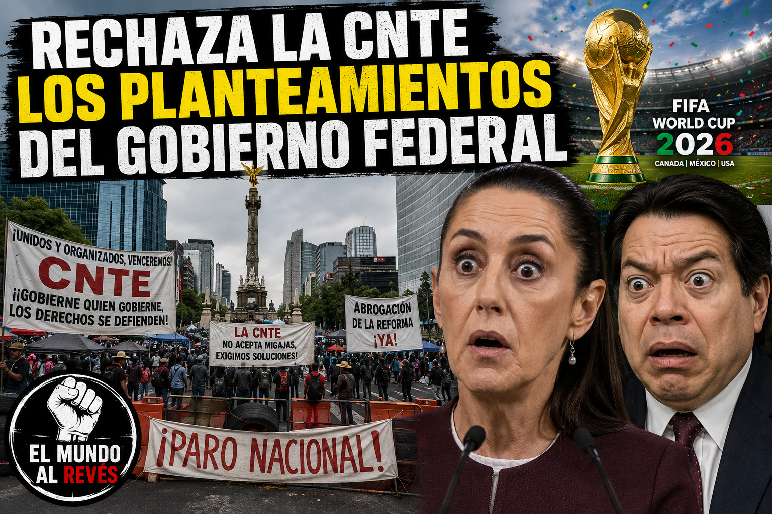 Rechaza la #CNTE las propuestas del gobierno de Sheinbaum: “Son demagógicos al no responder a las demandas centrales de la CNTE ya que siguen obedeciendo a los intereses del neoliberalismo”.